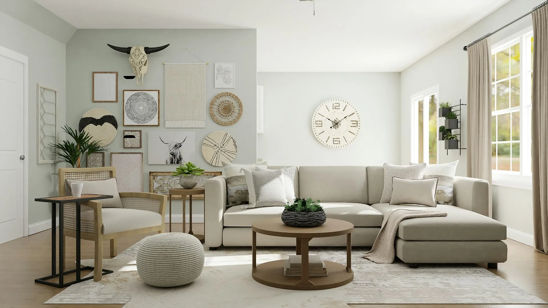 Bright organized home interior